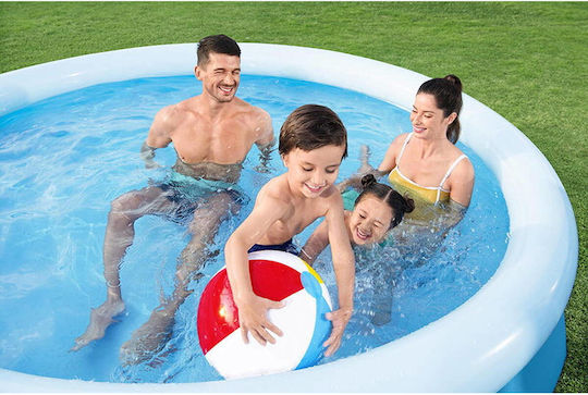 Bestway Runde Schwimmbecken 3200lt Aufblasbar Blau