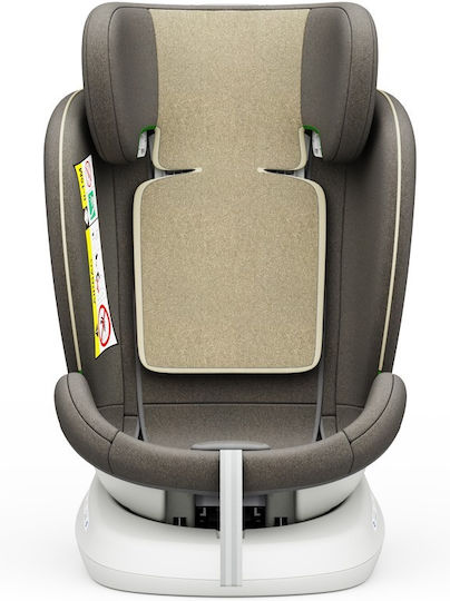 Buf Boof TWT Plus Deluxe Scaun Auto pentru Copii High-back Booster i-Size cu Isofix Light Brown 0-36 kg