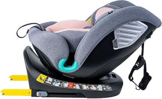 Buf Boof Saphir Deluxe Детско Столче за Кола i-Размер с Isofix Розов 0-36 кг