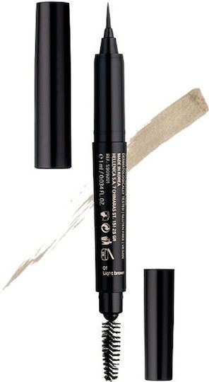Radiant Wizard Tattoo Στυλό για Φρύδια 02 Natural Brown