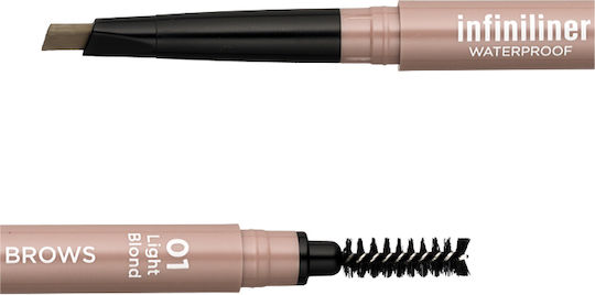Mon Reve Infiniliner Gel Augenbrauen-Make-up Wasserdicht Bleistift für Augenbrauen 01 Hellblond