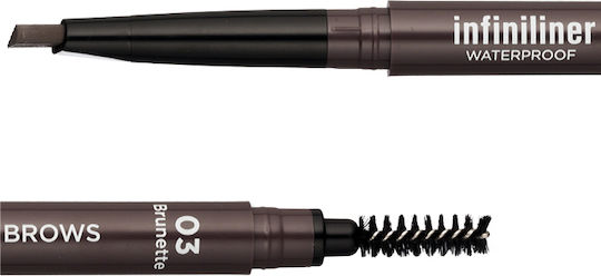 Mon Reve Infiniliner Gel Brow Pencil Waterproof Eyebrow Pencil 03 Brunette