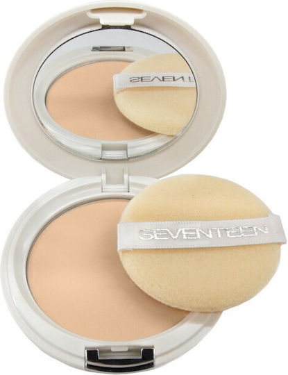 Seventeen Natural Silky Compact Powder Powder 1 Translucide SPF15 12gr