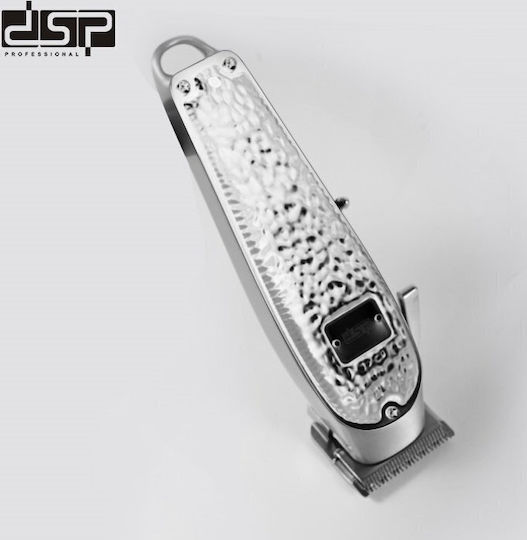 DSP 90398 Επαγγελματική Επαναφορτιζόμενη Κουρευτική Μηχανή Ασημί 612296