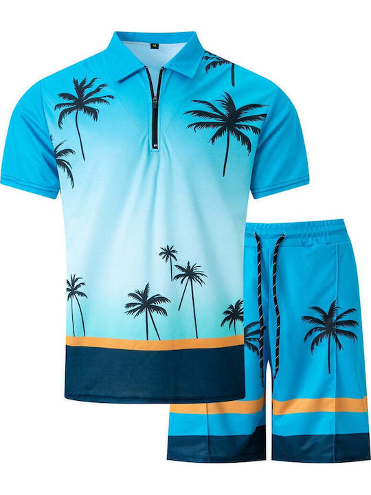 Herren Shorts Set Hellblau