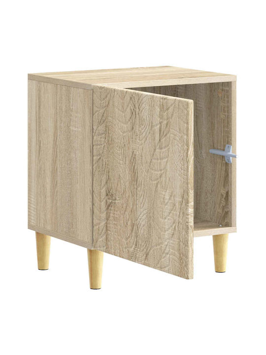 Nachttische Holz Beige 2Stücke 43x34.5x50cm