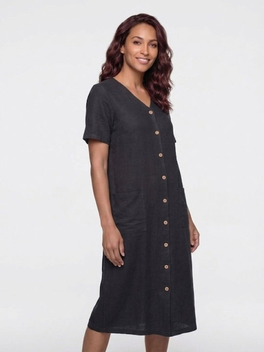 Billys' Fashion Summer Women's Black Robe 26069