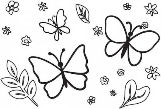 533587 Drawing Pad Must Team 23x33cm 40 Sheets Self-Adhesive Stencil 2 Pages Color 2 Designs Girl 2 Sets 12 Pieces Set 12 Pieces