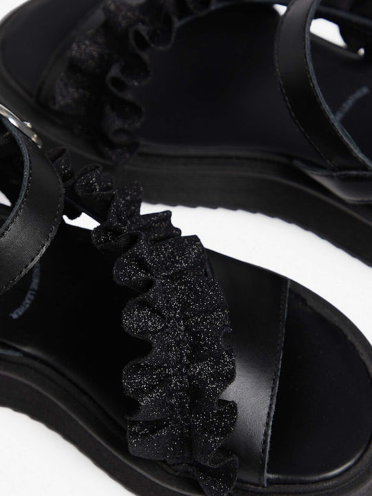 Sandale Tip Pantof Negre