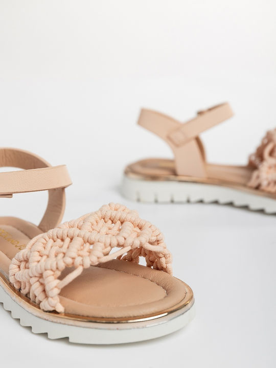 Sandale Tip Pantof Roz