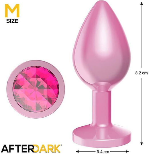 LateToBed Anodyzed Anal Plug Medium Pink 8.2cm