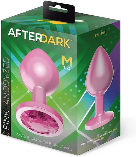 LateToBed Anodyzed Anal Plug Medium Pink 8.2cm