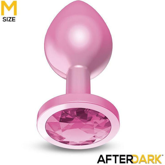 LateToBed Anodyzed Anal Plug Medium Pink 8.2cm