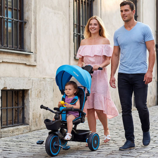 Vevor Toddler Convertible with Parental Handle 6 in 1 for 1-5 Years Blue