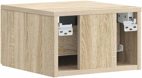Wooden Beige Bedside Tables 2 Pieces 49x34.5x20cm