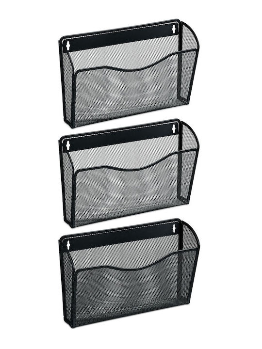 Relaxdays Raft De Reviste Negru 35.5x22x8.5cm 10048472