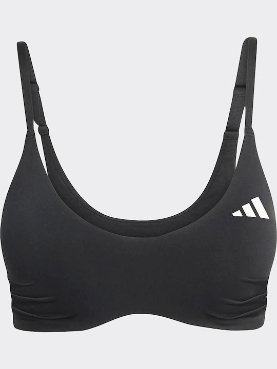 Light Support Damen Sport-BH Schwarz