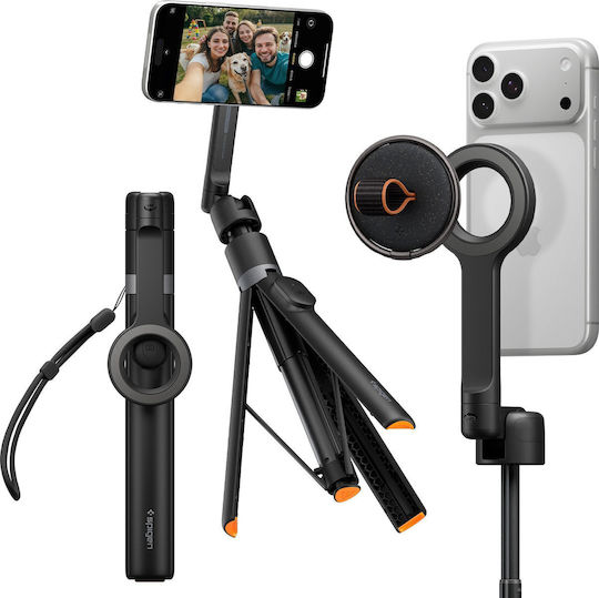 Spigen S582 Selfie Stick Cell Phone Tripod Bluetooth Black