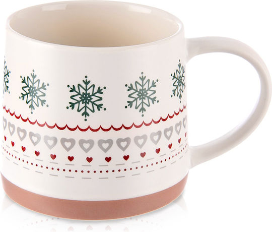 Orion Christmas Mug Porcelain White L13xW9.5xD8.5cm.