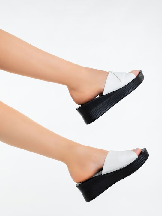 Platforme Dama Tip Slip On Albe