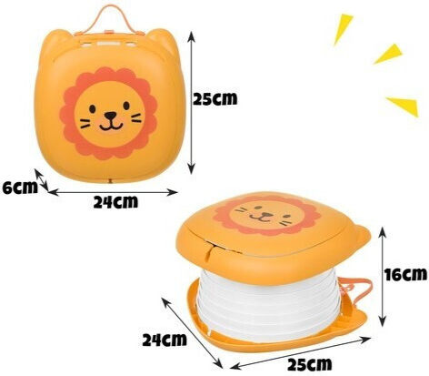 Tragbares Töpfchen Orange bis 50kg