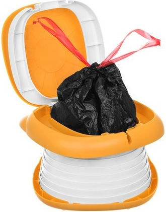 Tragbares Töpfchen Orange bis 50kg