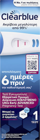 Clearblue Πρώιμη Ανίχνευση Τεστ Εγκυμοσύνης 1τμχ
