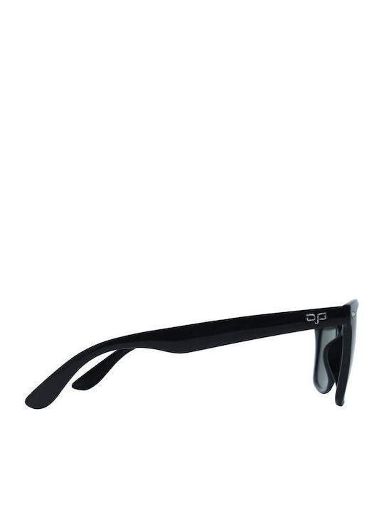 OJO Sunglasses Unisex Γυαλιά Ηλίου με Μαύρο Σκελετό και Μαύρο Φακό 12OCL72383