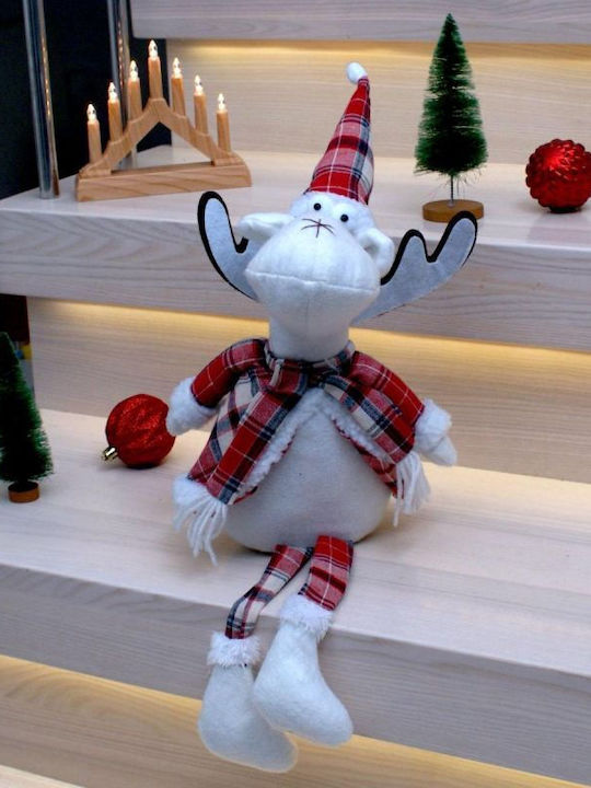 Saska Garden Christmas Plush Figure Reindeer Red Height 55cm