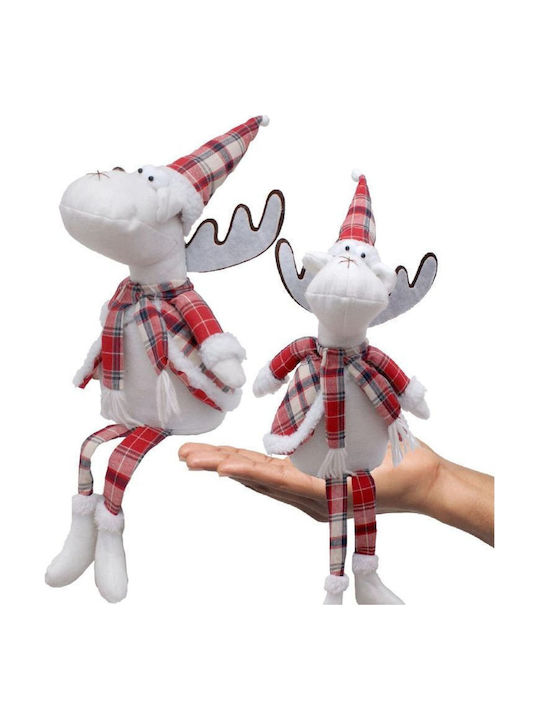Saska Garden Christmas Plush Figure Reindeer Red Height 55cm