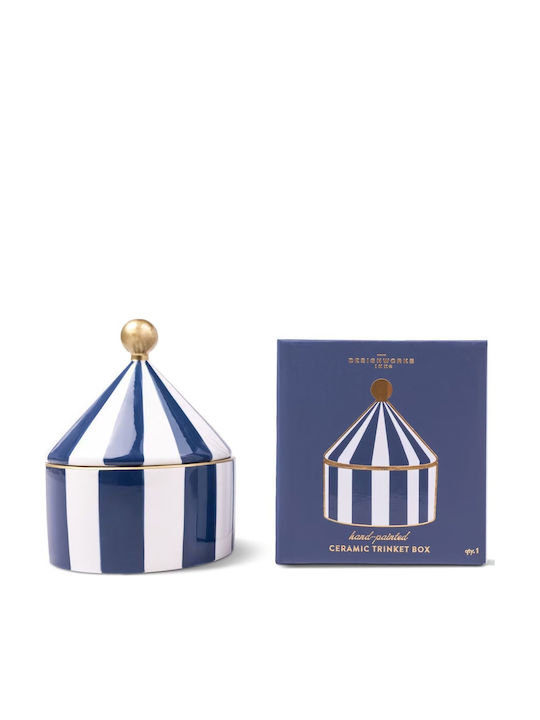 Desingworks Ceramic Trinket Box Navy Tbwc-1002