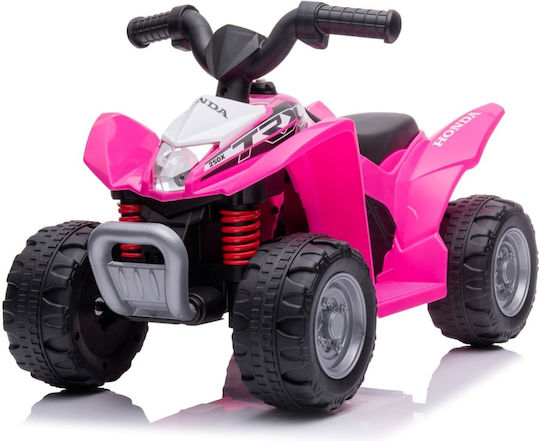 Kinder Motorrad Lizensiert Honda TRX Elektroantrieb 6 Volt Rosa