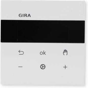Διακόπτης Gira S3000 Room Temperature Controller Bluetooth System 55 Pure White Glossy