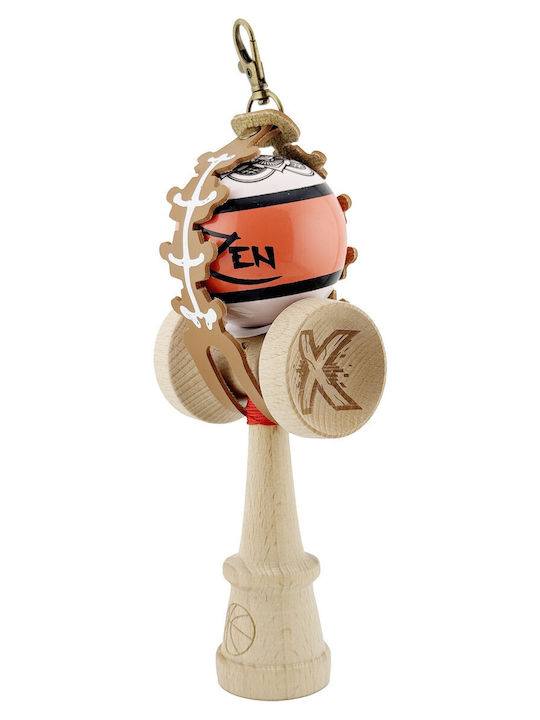 Husă Kendama Breloc Pandantiv Tip Craniu Imprimat Din Piele Ecologică 26 X 3.2 Cm Maro