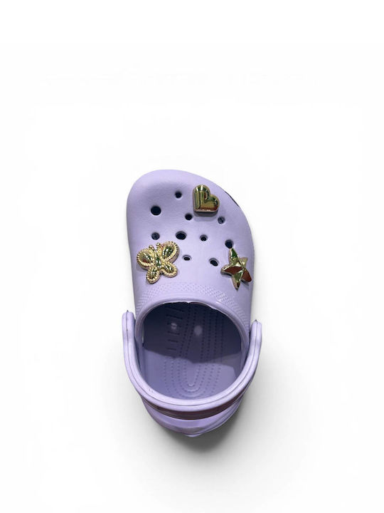 3- Kids Beach Clogs Lilac