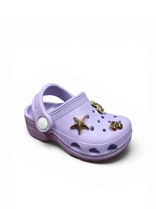 3- Kids Beach Clogs Lilac