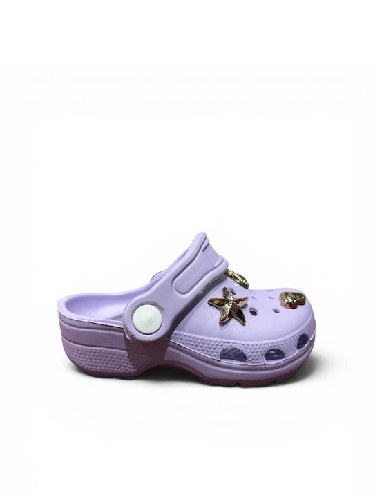 3- Kids Beach Clogs Lilac