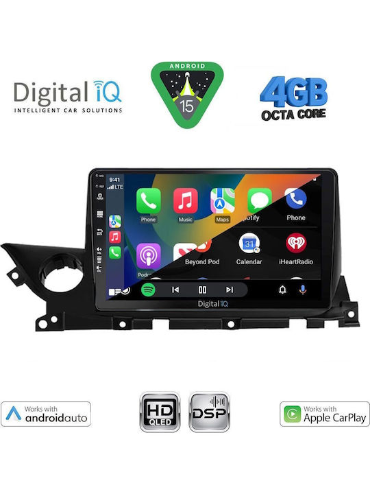 Digital IQ Car Audio System for Mazda 6 2021-2026 (Bluetooth/USB/WiFi/GPS/Apple CarPlay/Android Auto) with 9" Touch Screen