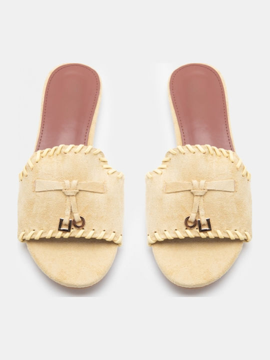 Women's Flat Sandals Yellow