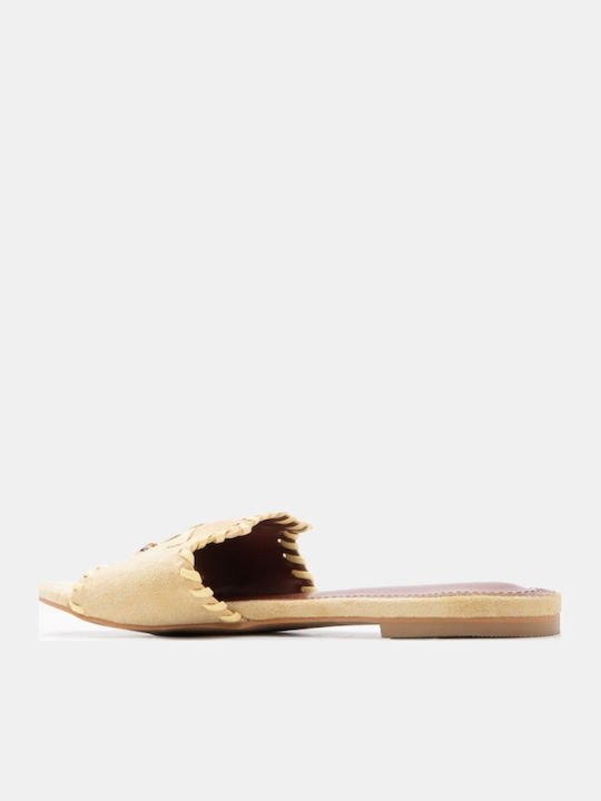 Women's Flat Sandals Yellow