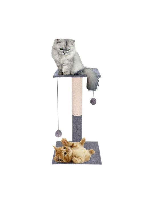 Котешко драскало Полюси Сив Подов 35x35x60см.