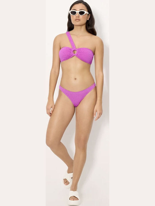 Trägerloses Bikinioberteil B-Cup Lila