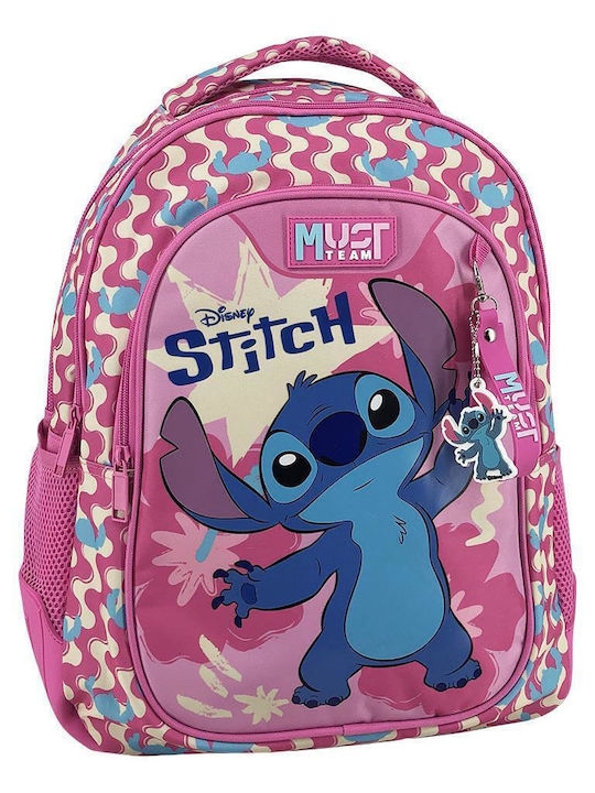 Раница 32х18х43см 3 Джоба Stitch Розова Раница 32х18х43см 3 Джоба Stitch Розова