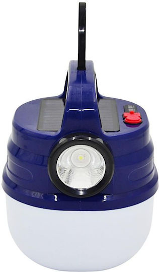 Redcliffs Solar Camping Laterne mit Taschenlampe Blau