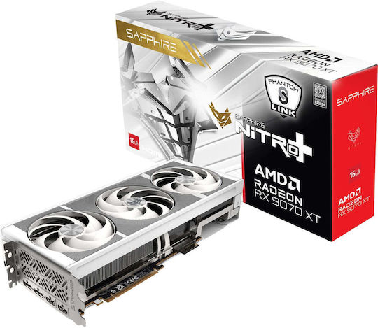 Sapphire Radeon RX 9070 XT 16GB GDDR6 Nitro+ Phantom Link Polar OC Видео Карта