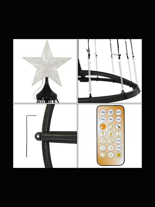 Beleuchteter Baum 300cm Weiß Warm 550led Stern 10led Durchmesser 90cm Ip44
