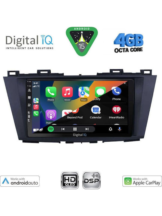 Digital IQ Car Audio System for Mazda 5 2011-2020 Bluetooth USB WiFi GPS Apple CarPlay Android Auto with 9" Touch Screen
