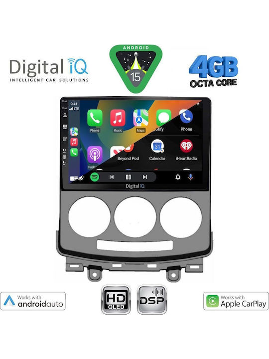 Digital IQ Car Audio System for Mazda 5 2004-2010 Bluetooth USB WiFi GPS Apple CarPlay Android Auto with 9" Touch Screen