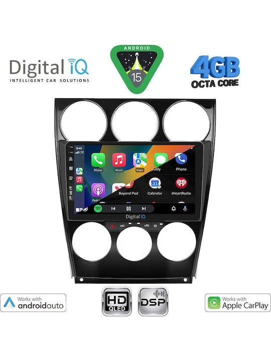 Digital IQ Car Audio System for Mazda 6 2005-2008 (Bluetooth/USB/WiFi/GPS/Apple CarPlay/Android Auto) with 9" Touch Screen