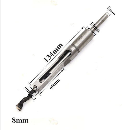 Diamandino Four-Cut Drill with Cylindrical Shank for Wood